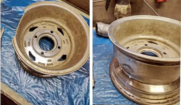 Rear rim edge welding